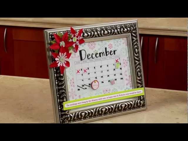DIY Xyron Framed Dry-Erase Calendar