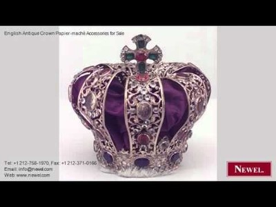 English Antique Crown Papier-maché Accessories for Sale