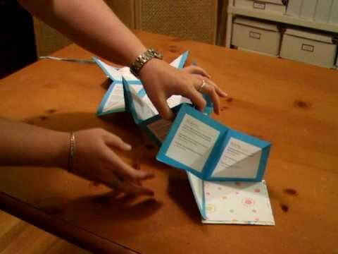 Folding an accordion-style book by Crafty Nest