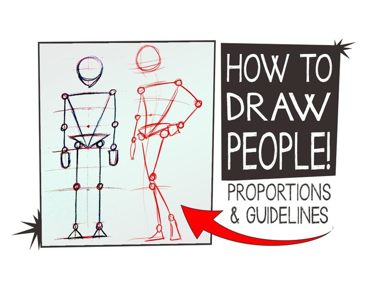 How to DRAW PEOPLE, proportions & Guidelines - HTA #10