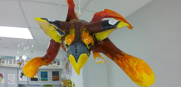 How to Make Paper Mache Alebrijes - Step Four (Painting)