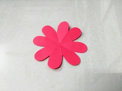 How to make simple and easy kirigami paper flower - 1
