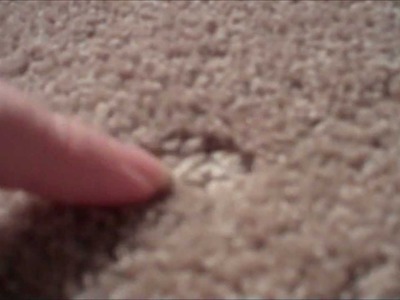 HOW TO REMOVE CARPET DENTS LEFT BY FURNITURE