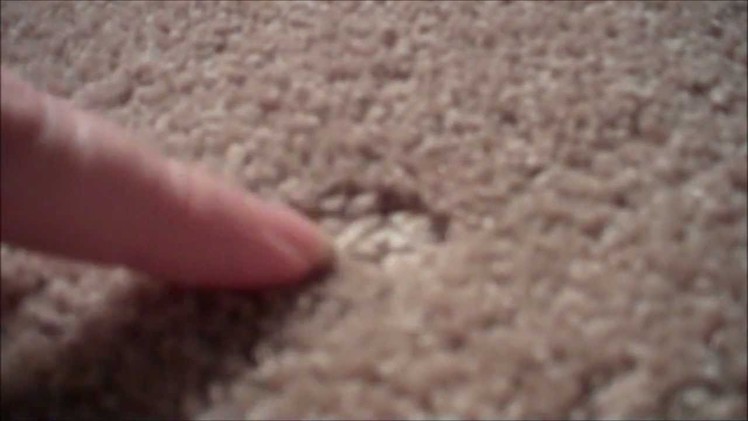 HOW TO REMOVE CARPET DENTS LEFT BY FURNITURE
