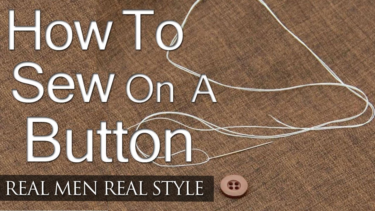 Sew a button. Sew on a button. How buttons Sew Guide. Sew a button on your Shirt.