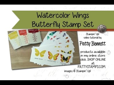 How to Stamp Watercolor Wings Butterfly Set from Stampin' Up!