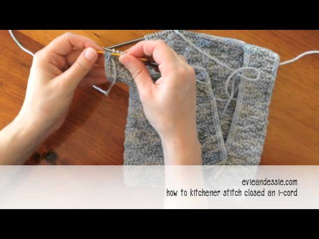 How to use Kitchener stitch to close an i-cord