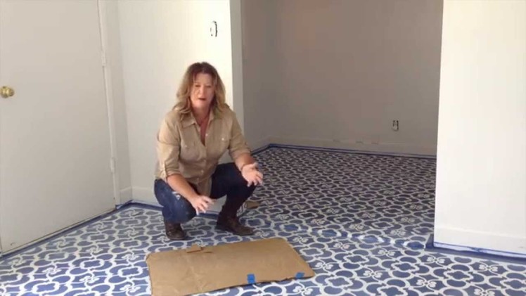 How We Stencil a Floor