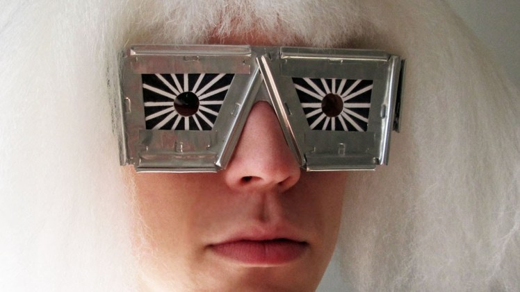 Lady Gaga Bad Romance Razor Blade Glasses † Sire Sasa tutorial 65