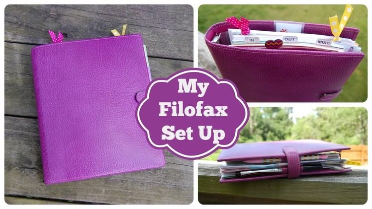 My Filofax Set Up using my Erin Condren Life Planner Pages
