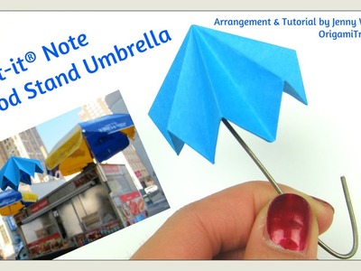 Post-it® Note Crafts - Origami Umbrella | Paper Crafts