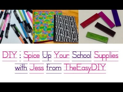 Back to School Supply DIY & Makeup Collab feat. MsADonnelly