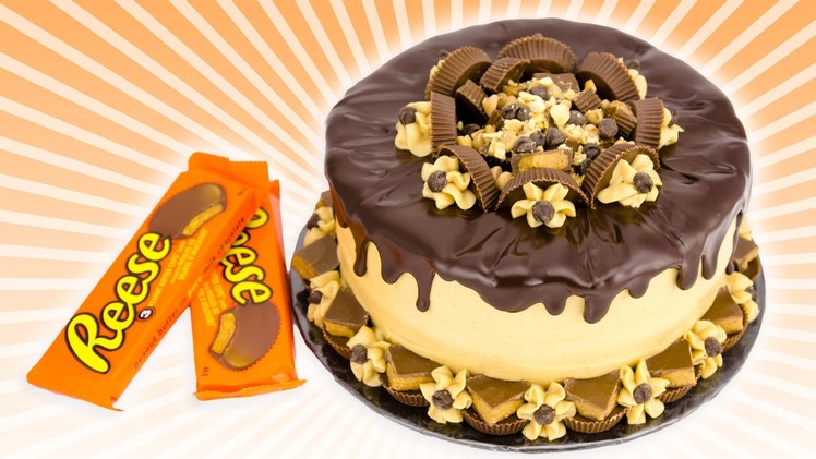 Chocolate Peanut Butter Cake: Reeses Cake from Cookies Cupcakes and Cardio