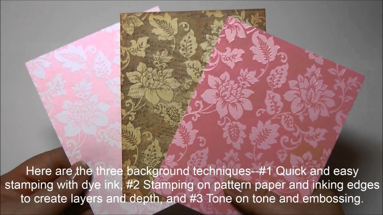Creative Techniques for Background Stamping with Heidi Blankenship for JustRite Papercraft®