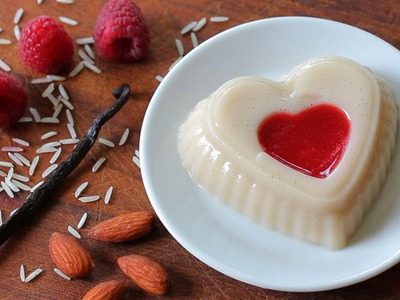 Dairy free vanilla pudding with raspberry sauce recipe - baby friendly