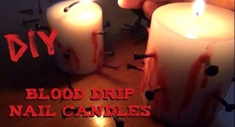 DIY Décor ♥ Blood Drip Candles