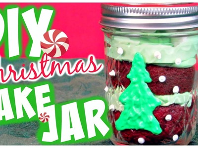 DIY Holiday Treat. Christmas Cake Jars