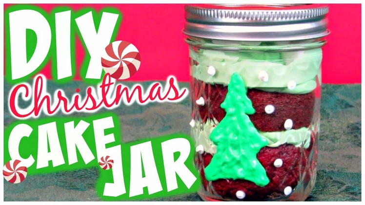 DIY Holiday Treat. Christmas Cake Jars