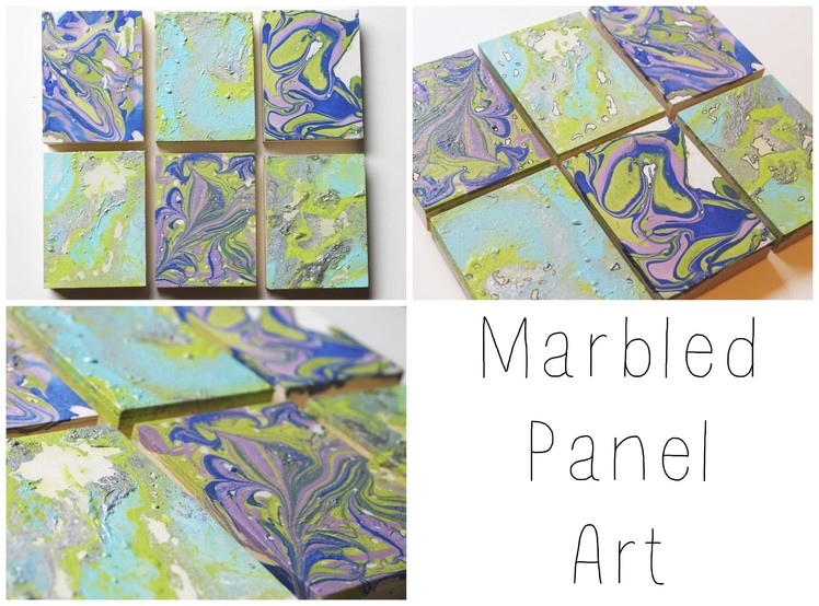 DIY: Marbled Panel Wall Art ♡ {Art for the Non-Artist} ♡ Jessica Joaquin