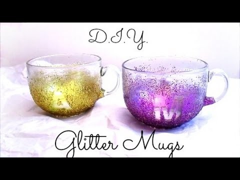 DIY | Monogram Glitter Mug