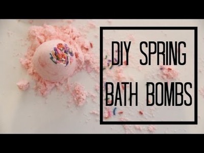Diy spring bath bomb | gracestellabeauty