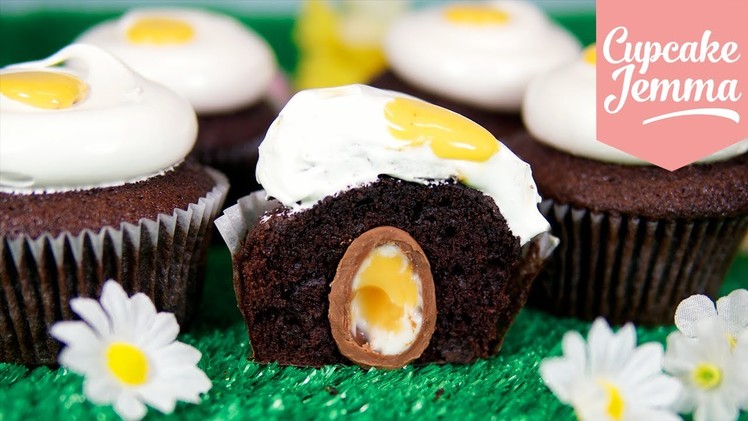 Easter Creme Egg Cupcake Recipe | Cupcake Jemma