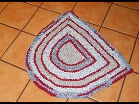 Easy Half Circle Rag Rug (Crocheted) Part 1