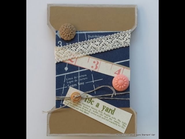 Envelope Punch Board:  A Spool Card for crafty friends!