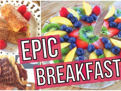 EPIC Breakfast Ideas - Waffle Taco, French Toast Rollups, Breakfast Pizza!
