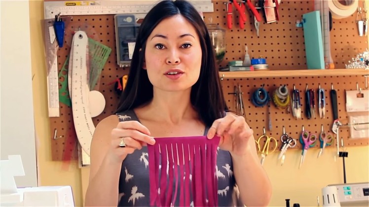 Fashion Sewing & You: How to create and apply fringe to your me-made clothes