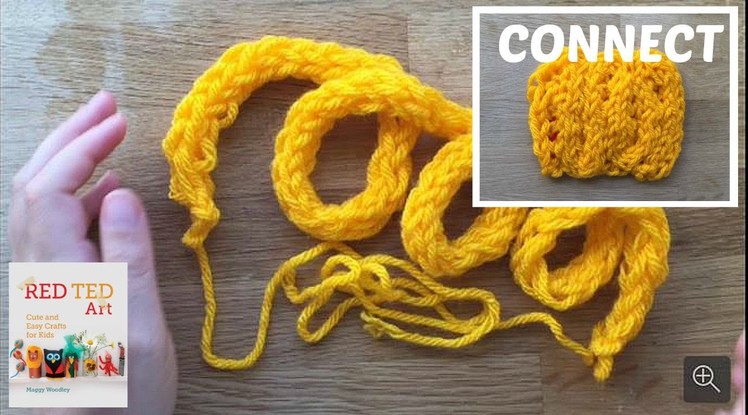 Finger Knitting How To Connect Strands