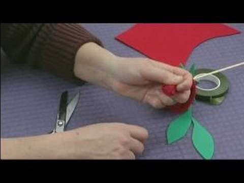 Foam Flower Crafts for Kids : Making a Rose for Kid's Crafts