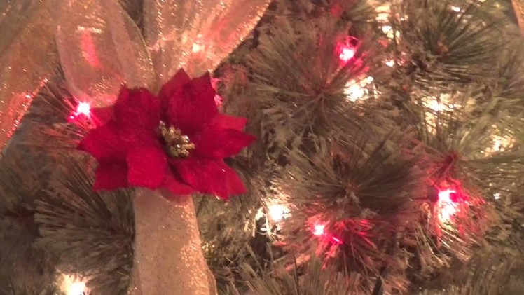 How to Criss Cross Ribbon on Your Christmas Tree
