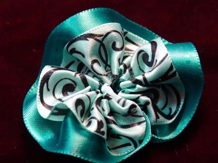 How To Make a Baby Ribbon Rosette With Two Ribbons