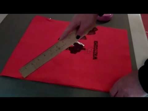 How to make an Easy Drawstring Tote Bag Sewing Tutorial