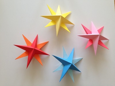 How to make Simple 3D Origami Paper Stars