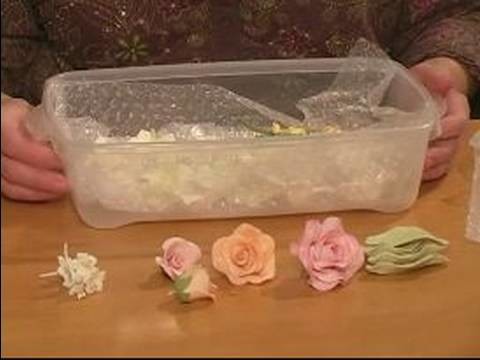 How to Make Sugar Gum Paste Flowers : Storing Gum Paste Flowers