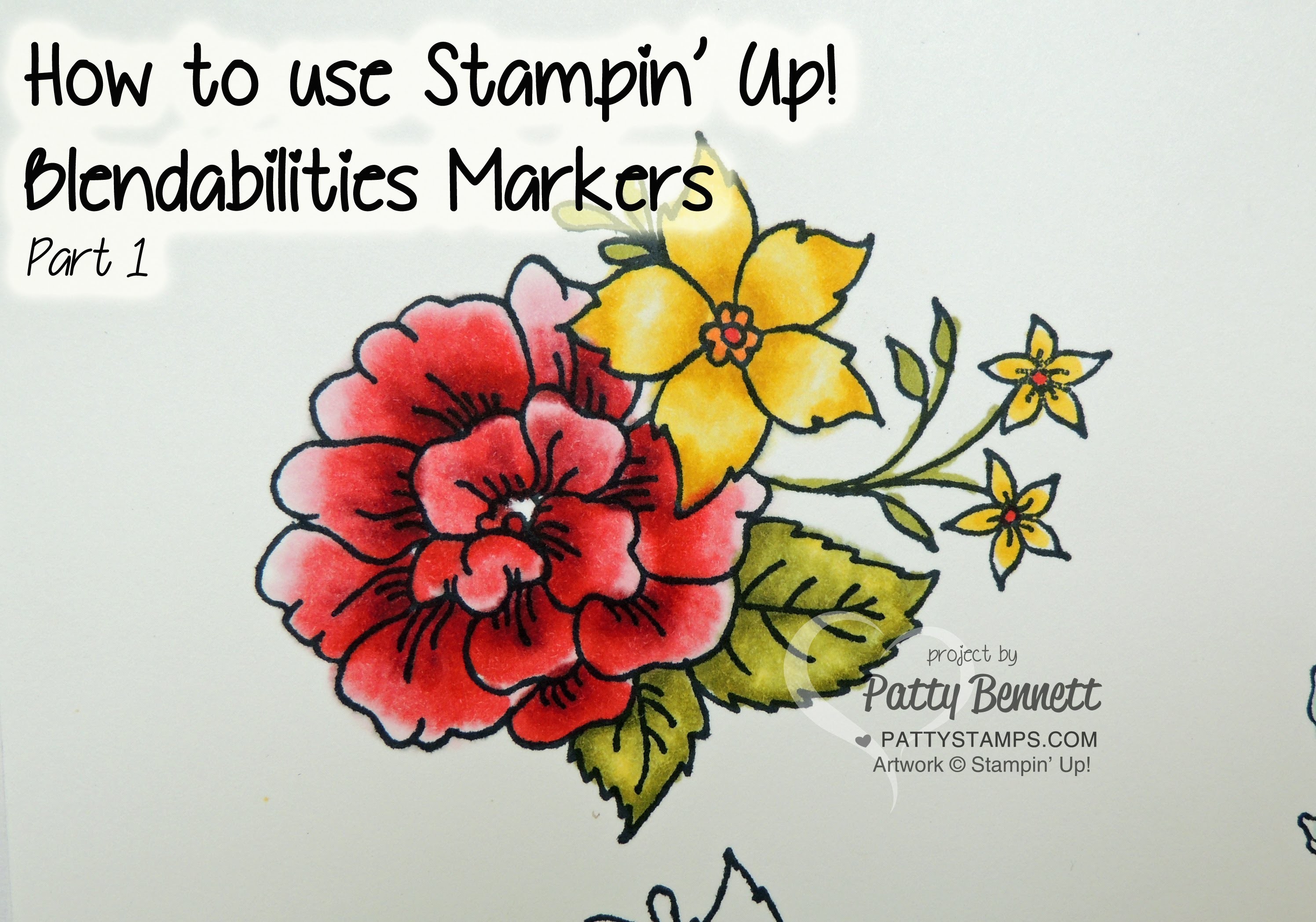 How to use Blendabilities Markers from Stampin Up part 1