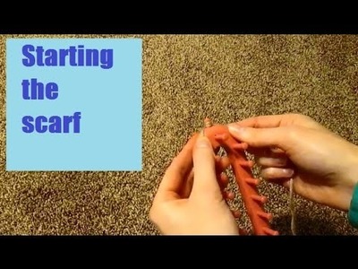 Knifty Knitters: Starting the Scarf