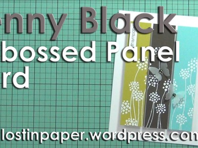 Penny Black Embossed Panel Card