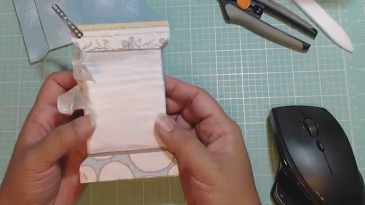 Project Share & Tutorial - Toilet Paper Roll Spool as a Mini Album.Tag.Spool Card