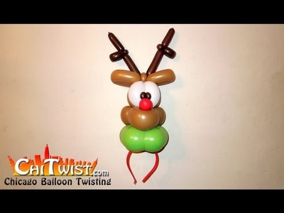 Reindeer Hairband Christmas Balloon | ChiTwist Chicago Balloon Twisting