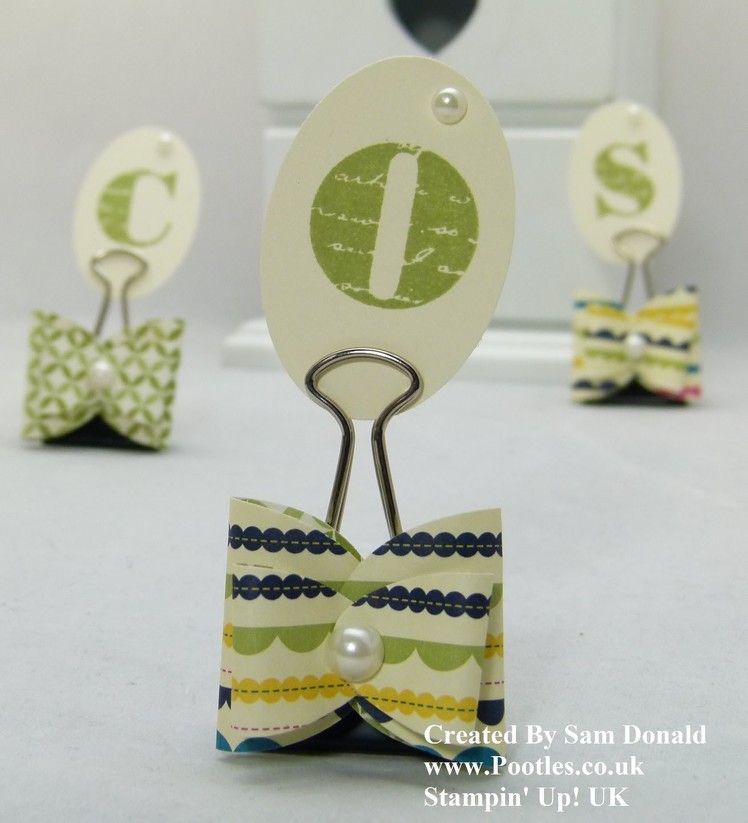Stampin Up Paper Bow Punch Tutorial
