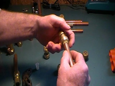 The Old plumber shows how to join copper pipe without soldering.