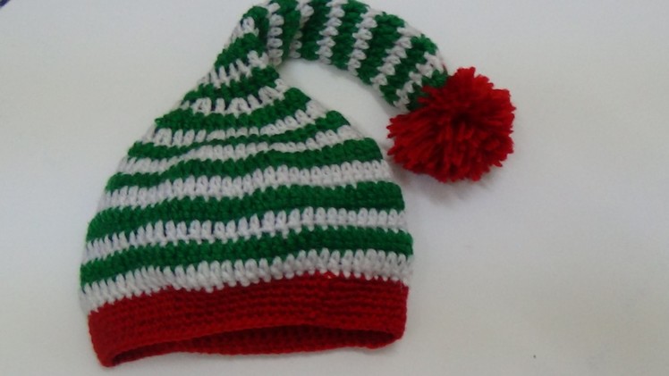 Very Easy Crochet Santa Hat=3