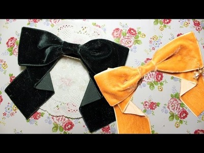 ✎Vintage Velvet✖Charm HairBow - Back to School Collab Part II