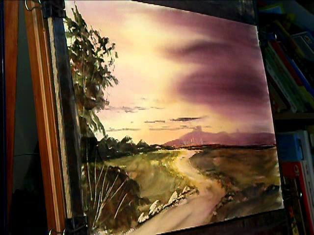 Watercolour Landscape Painting Tips feat Uphill, Somerset #3