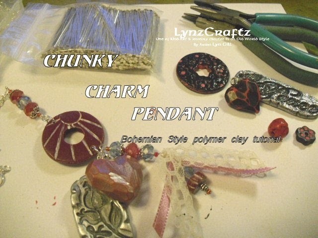 Chunky Charm Pendant polymer clay tutorial