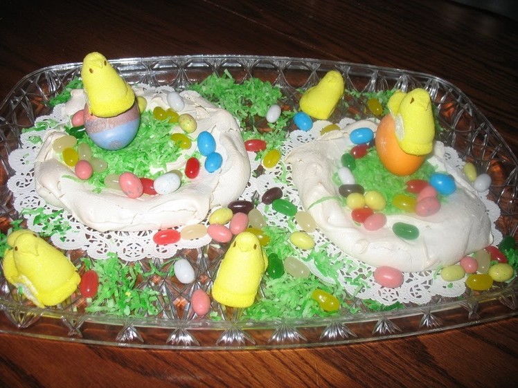 Easter decorations and Meringue Cookies