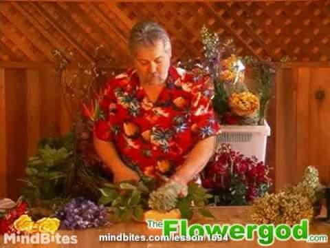 Flower Arrangement: How to Bundle Dellphinium into a Parallel Floral Design